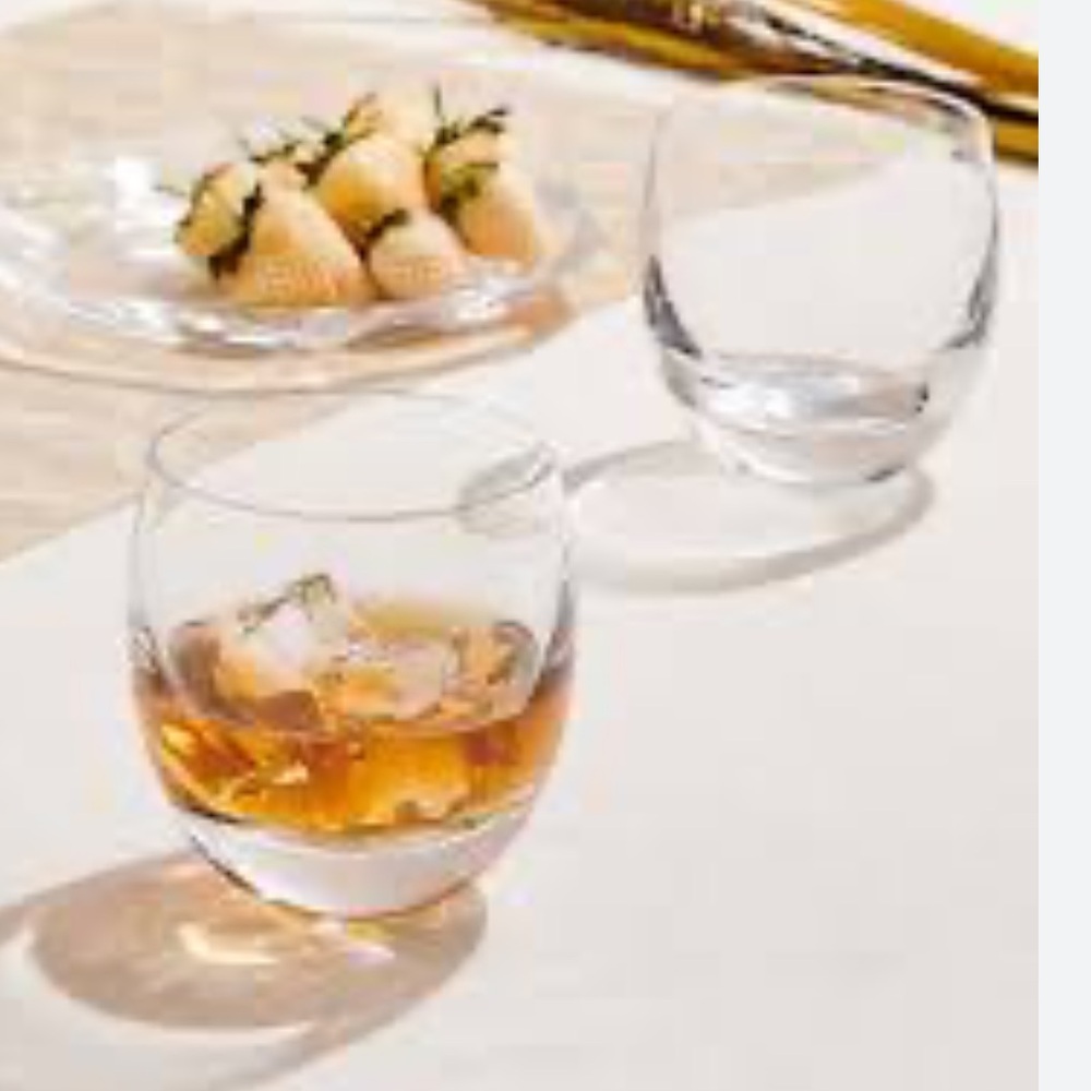 Pasabahce Whisky Glasses Chubby 4-PC Set TURKEY Break Resistant Stackable round